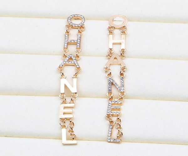 womens 18k gold plated dangle earrings ear stud brand designers geometry letters fashion women crystal rhinestone earring wedding 9675262, Silver